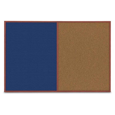 United Visual Products Slim Style Indoor Enclosed Radius Corkbo, UVRDS48SB-SATIN-DRKSPR UVRDS48SB-SATIN-DRKSPR